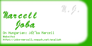 marcell joba business card